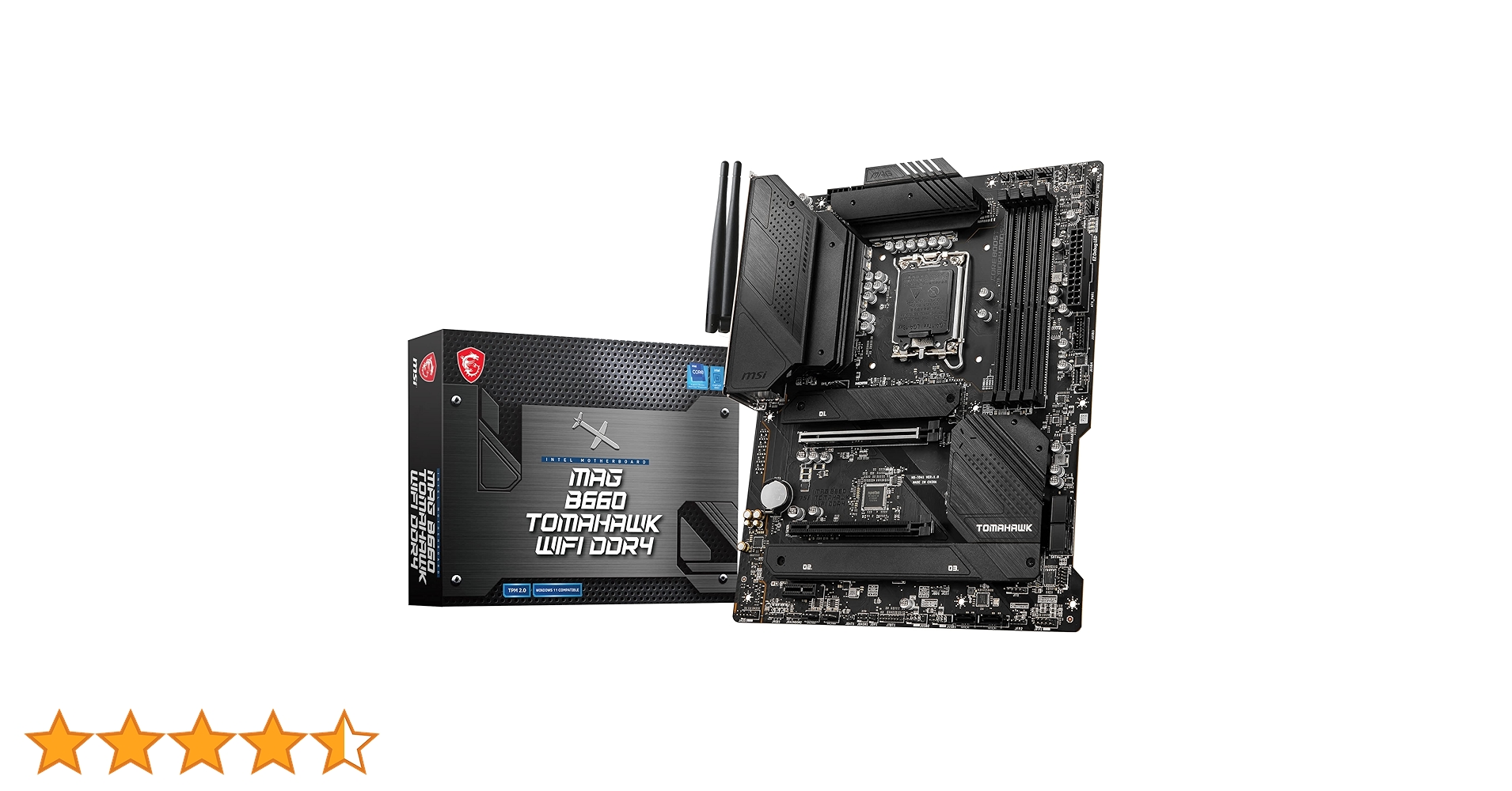 MSI Placa-mãe MAG B660 Tomahawk WiFi DDR4 para jogos (ATX, Intel